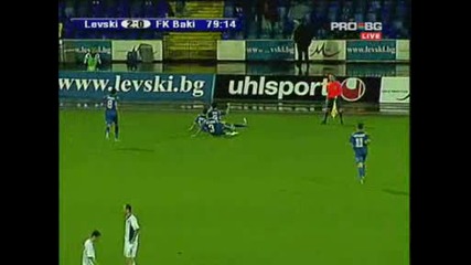 Левски 2 - 0 Баку - Головете