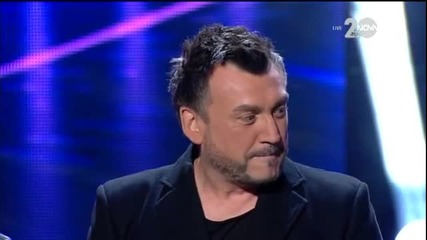 Любо Киров на сцената на X Factor (27.11.2014)