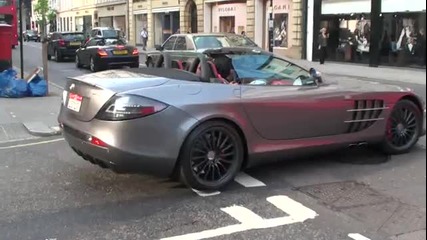 Mclaren Mercedes Slr 722s Roadster Driving Scenes In London 