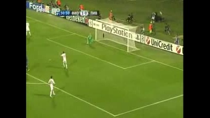 29.09.2009 Фиорентина - Ливърпул 2 - 0 Шл групи