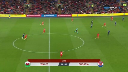 Уелс - Хърватия 0:0 /първо полувреме/