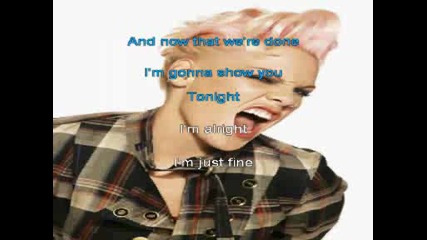 Pink - So What - karaoke