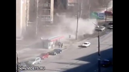 Почистване на тротоар-руски вариант