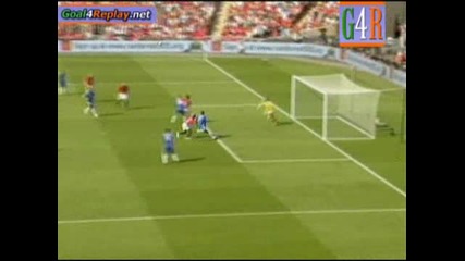 Manchester Utd - Chelsea 1 - 1 Goal na Ricardo Carvalho