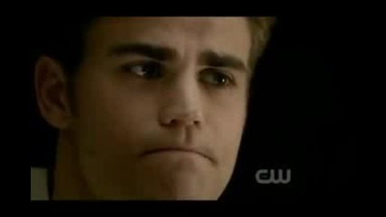 The Vampire Diairies Stefan and Elena in bed