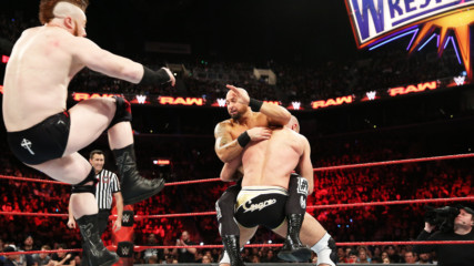 Cesaro & Sheamus vs. Luke Gallows, Karl Anderson, Enzo Amore & Big Cass - 2-on-4 Handicap Match: Raw, March 20, 2017