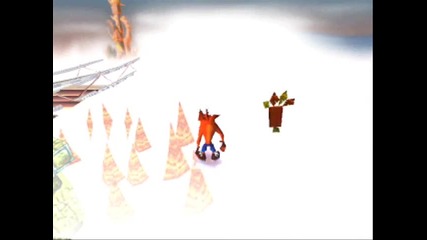 Crash Bandicoot 1 - Level 14 Road To Nowhere : Clear Gem 