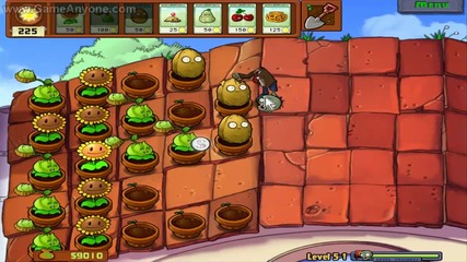 Plants vs Zombies level 5-1