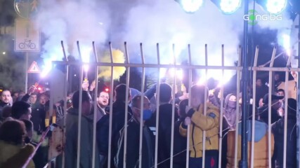 Шоу на феновете на Ботев Пд. при представянето на тима за пролетта