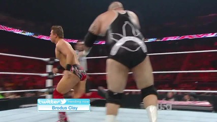 Brodus Clay vs The Miz part 2 Raw 07.05.2012