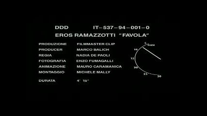 Eros Ramazzotti - Favola (official video) # Bg sub