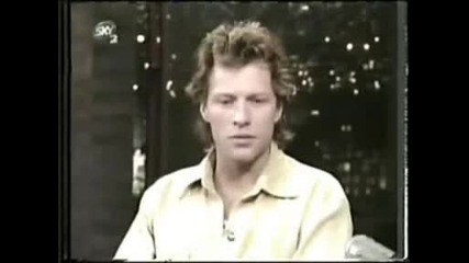 Jon Bon Jovi Interview David Letterman 1998