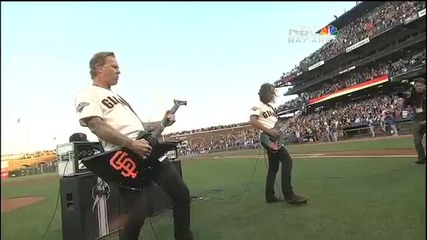Metallica Performing National Anthem - 2013