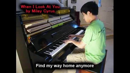 Miley Cyrus - When I Look At You (piano Cover) Music Video 