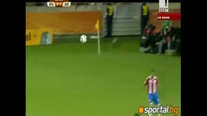 14.06.2010 Италия - Парагвай 0:1 Гол на Антонин Алкарас – Мондиал 2010 Юар 