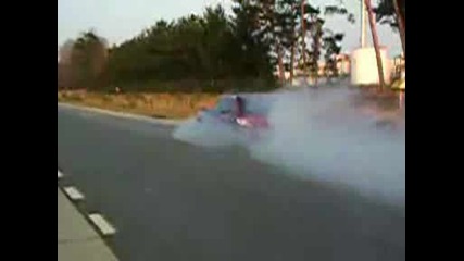 peugeot 306 gti - burnout