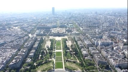 Париж, изглед от Айфеловата кула [hq]