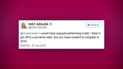 Iggy V Britney: Britney Spears Slams Iggy Azalea's Shade in One Epic Tweet