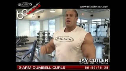 Muscletech - 60 Seconds on Muscle - Jay Cutler - 2 - Arm Dumbell Curls 