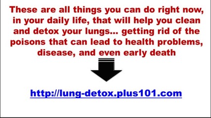 Natural Detoxification Your Lungs