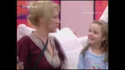 Big Brother F - Ива Имитира Боряна За Оскар 06.04.10 