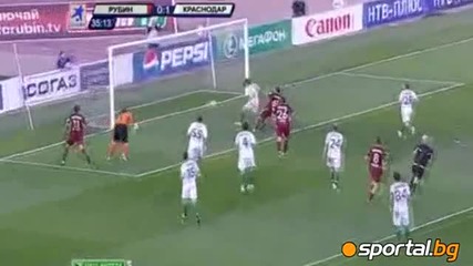 Уникaлен вратарски гаф, Рубин - Краснодар 2:1