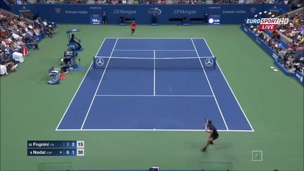 Rafael Nadal vs Fabio Fognini Us Open 2015 Highlights