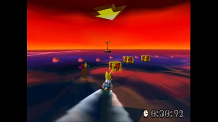 Crash Bandicoot 3 - Level 26 Ski Crazed - Platinum Relic 