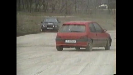 Peugeot 106 1.3xsi Rally vs. Vw Golf2 1.8gti 