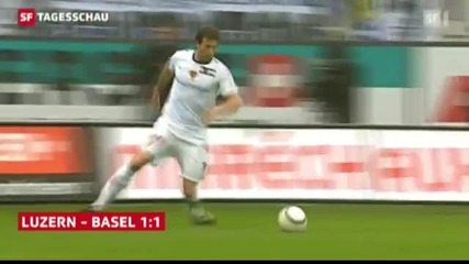 Fc Luzern Vs Fc Basel 1-1 - Strahotna zadna nojica na Xherdan Shaqiri April 7 2012 - Hd