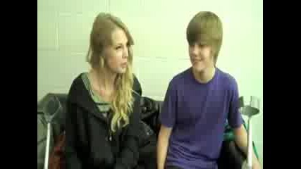 Taylor Swift and Justin Bieber 