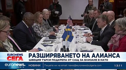 Швеция търси подкрепа от САЩ за влизане в НАТО
