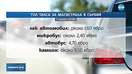 Сърбия въвежда тол такси за нов участък от магистрала