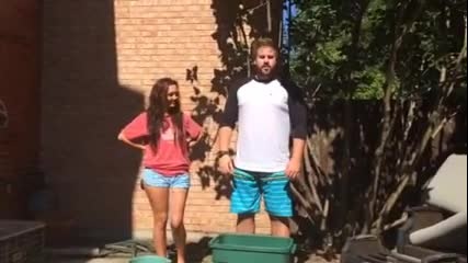 Brock Mcpherson and Tiffany Devine ice bucket challenge