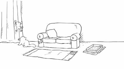 Simon's Cat in 'double Trouble'