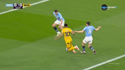 Манчестър Сити - Уулвърхемптън 1:0 /първо полувреме/