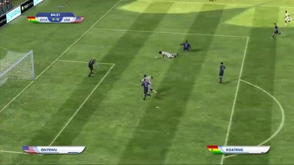 Usa vs Ghana World Cup Match (simulated with Fifa 2010 South Africa) 