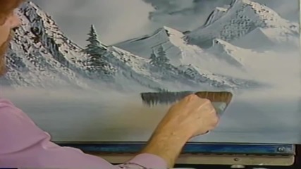 S02 Радостта на живописта с Bob Ross E04 - нюанси на сивото ღобучение в рисуване, живописღ