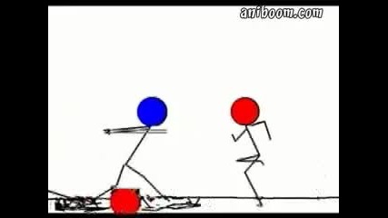 бой с мечове - компютърна анимация 