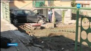 Шофьор влетя с колата си в двор