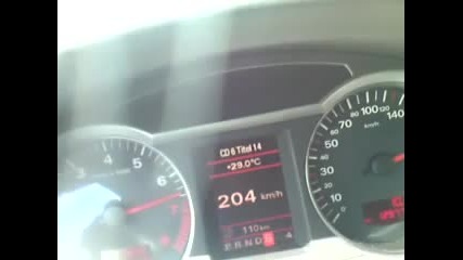 Audi A6 3.2 quattro - ускорение от 140-260 km/h