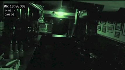Призрак заснет от охранителна камера в английски пъб на 14.02.2014г.