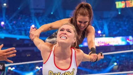 Rousey & Angle vs. Triple H & Stephanie: WrestleMania 34 (Full Match)