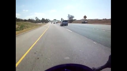 High Speed 750 and 600 Motorcycle helmet cam footage 