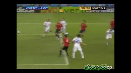 Гърция 1 - 2 Испания Гол На Ангелос Харистеас