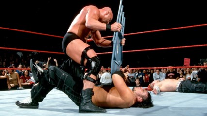 "Stone Cold" Steve Austin, Triple H & Stephanie McMahon vs. The Hardy Boyz & Lita: Raw, April 9, 2001