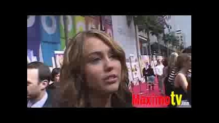 Hannah Montana The movie Интервю Miley Cyrus