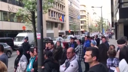 Сблъсъци пред консулството на Турция в Брюксел, има ранени