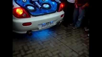 Hyundai Tiburon stainless exhaust beck fire