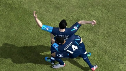 Fifa 12 - Van Persie Broken Arm after Celebration Hd 1080p